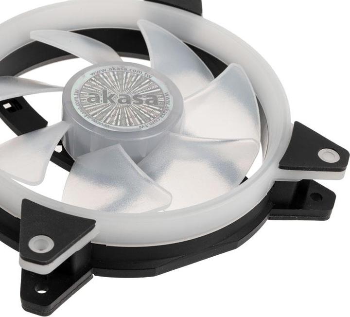 Actual product image Akasa Vegas AR7 ARGB Fan Triple Kit (120 mm, 3 x)