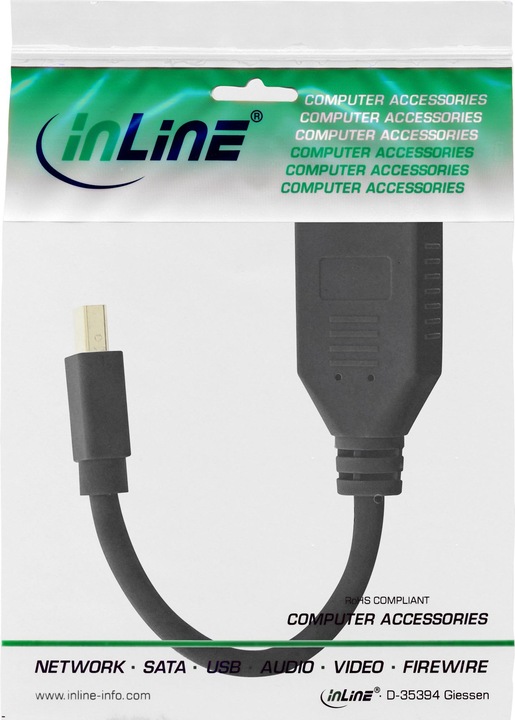 Produktbild InLine Mini DisplayPort zu (DP, 15 cm)
