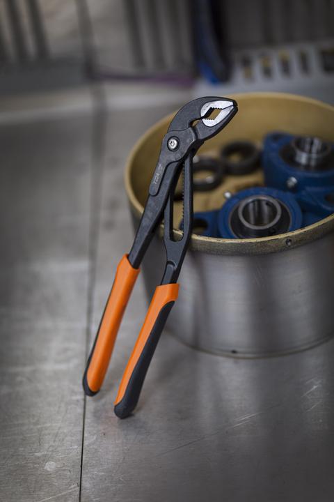 Actual product image Bahco Quick-release water pump pliers with sliding joint, burnished, 61 mm gripping capacity 250 mm (250 mm)