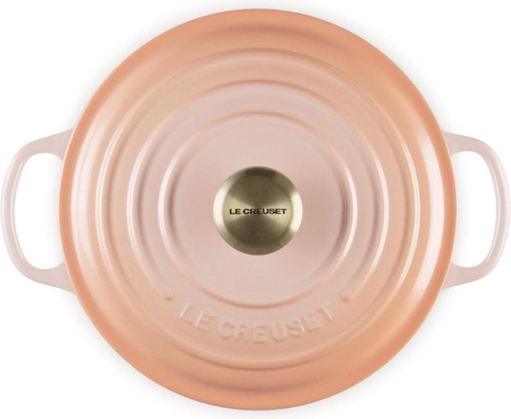 Actual product image Le Creuset Signature Bräter Round 20 cm Peche (20 cm, Casserole + Stewpot, Cast iron)