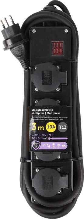 Actual product image Schönenberger Steckdosenleiste (4x, Type 13, 3 m)