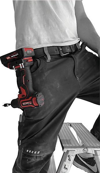 Image du produit KS Tools eMONSTER Kit de perceuses/visseuses sans fil brushless, 4 pièces| 18 volts, 2 batteries et chargeur (Fonctionnement sur batterie)