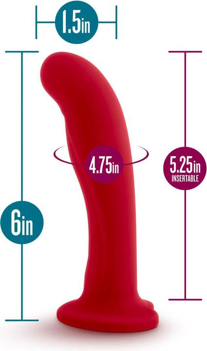 Actual product image Blush Jezebel Dildo Purpurrot