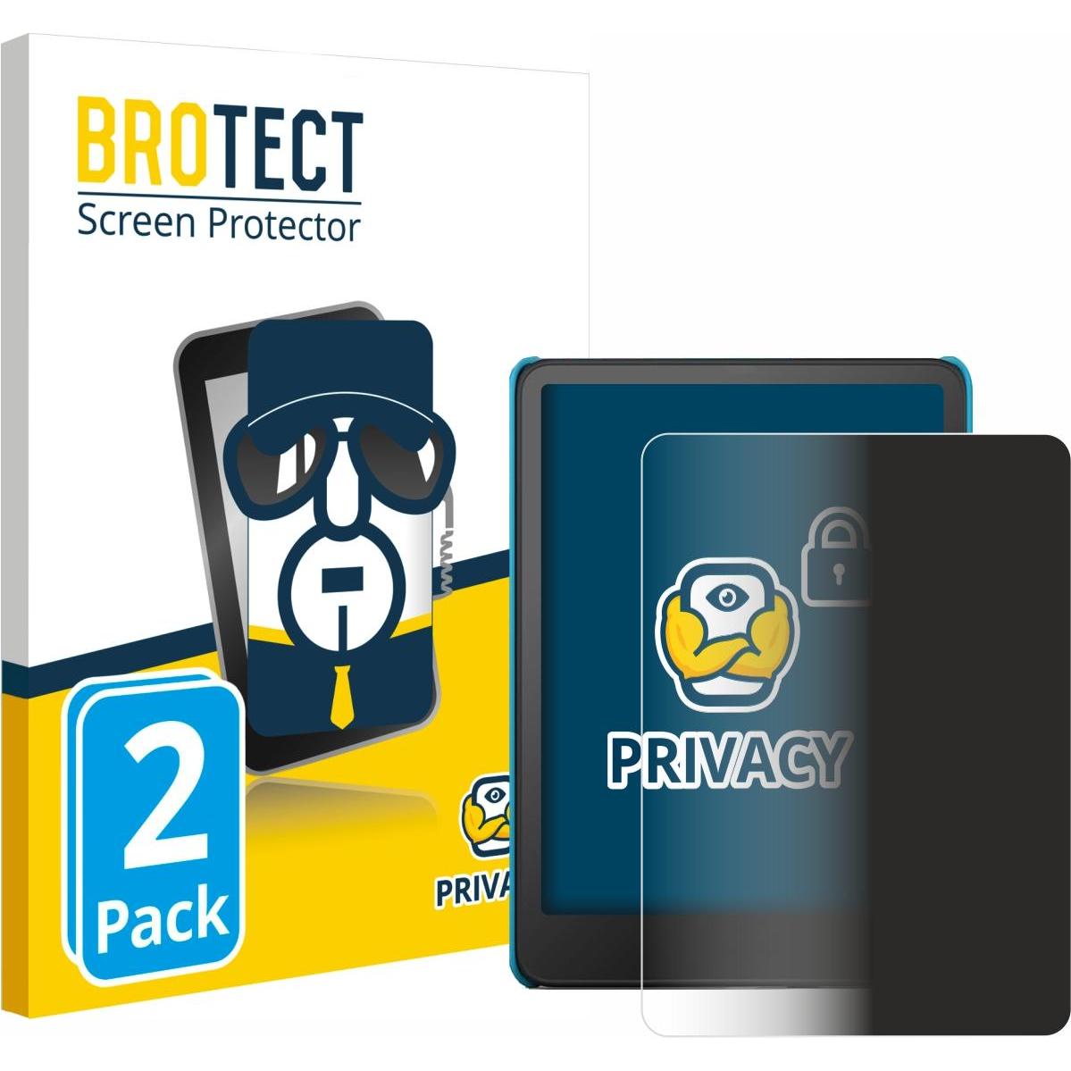 Thumbnail - BROTECT Sichtschutzfolie Anti-Spy Privacy Folie Blaulicht-Schutz, eReader Zubehör, Blau