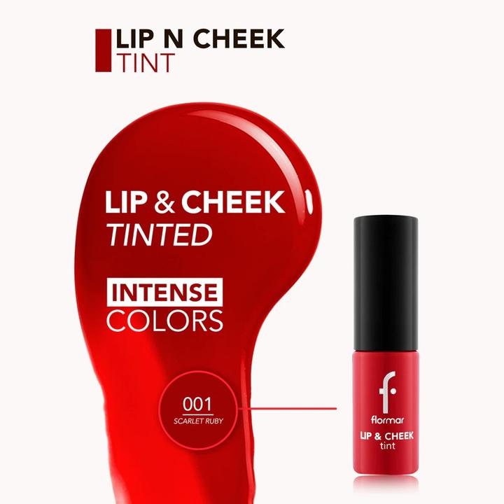 Produktbild Flormar Lip Cheek Tint - 7 Ml (Scarlet Ruby)