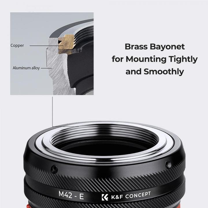 Produktbild K&F Concept High Precision Lens Adapter Mount, M42-NEX IV PRO