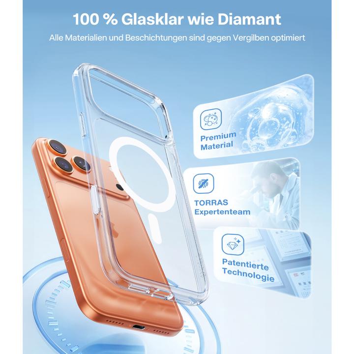 Actual product image Torras - Guardian Magnetic Series - iPhone 17 Pro Max - Clear (Apple iPhone 17 Pro Max)