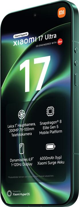 Image du produit Xiaomi 17 Ultra (512 Go, Vert étoilé, 6.90", Double SIM, 5G)