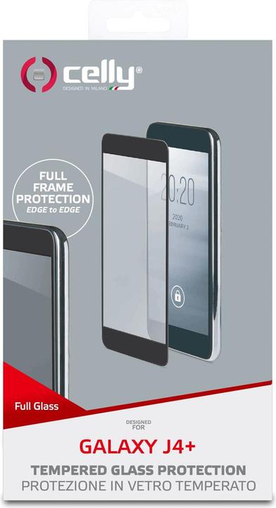 Produktbild Celly Vollglas Transparente Displayschutzfolie Samsung Handy/Smartphone 1 Stück (1 Stück, Samsung Galaxy J4+)