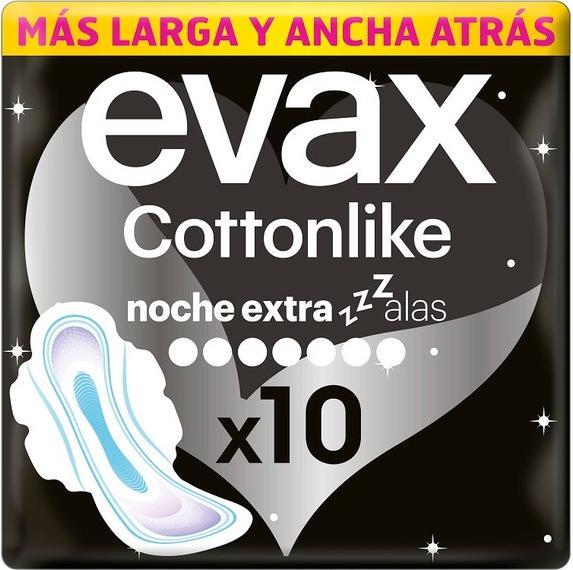 Produktbild Evax Cottonlike Extra Winged Night Pads 10 Units (10x)