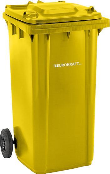 Actual product image eurokraft pro Large plastic waste garbage can, according to DIN EN 840 (240 l)