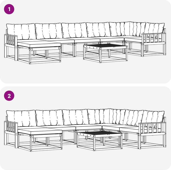 Produktbild vidaXL Outdoor-Sofagarnitur