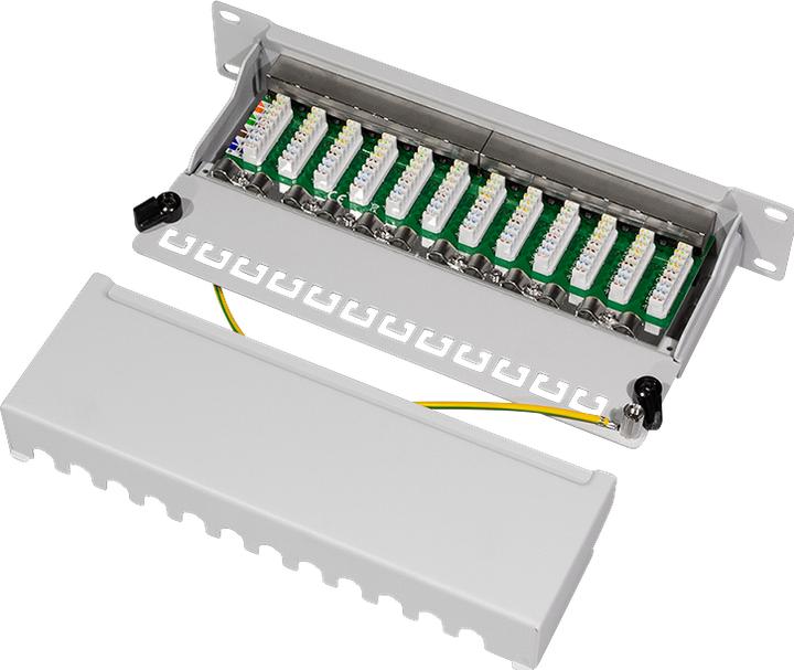 Produktbild LogiLink Netzwerk Patchpanel 6 12 Port grau