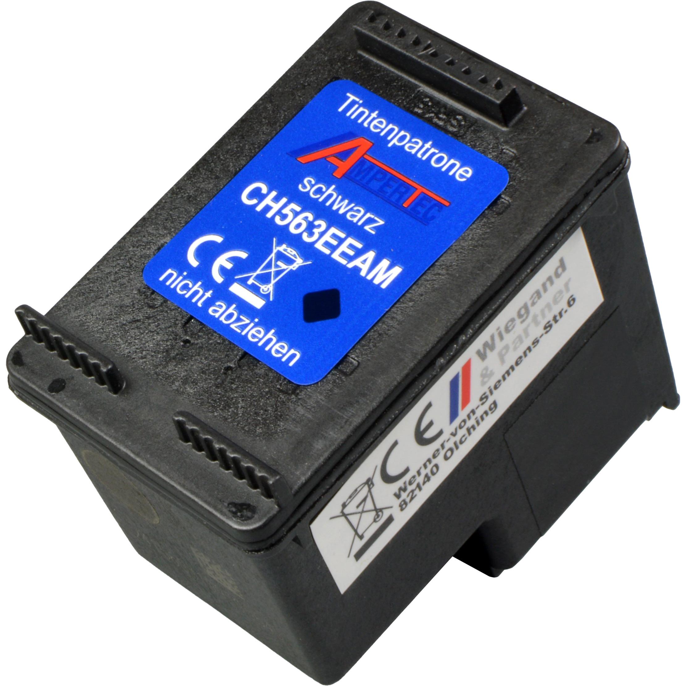 Ampertec, Druckerpatrone, Tinte ersetzt HP CH563EE 301XL schwarz (BK)