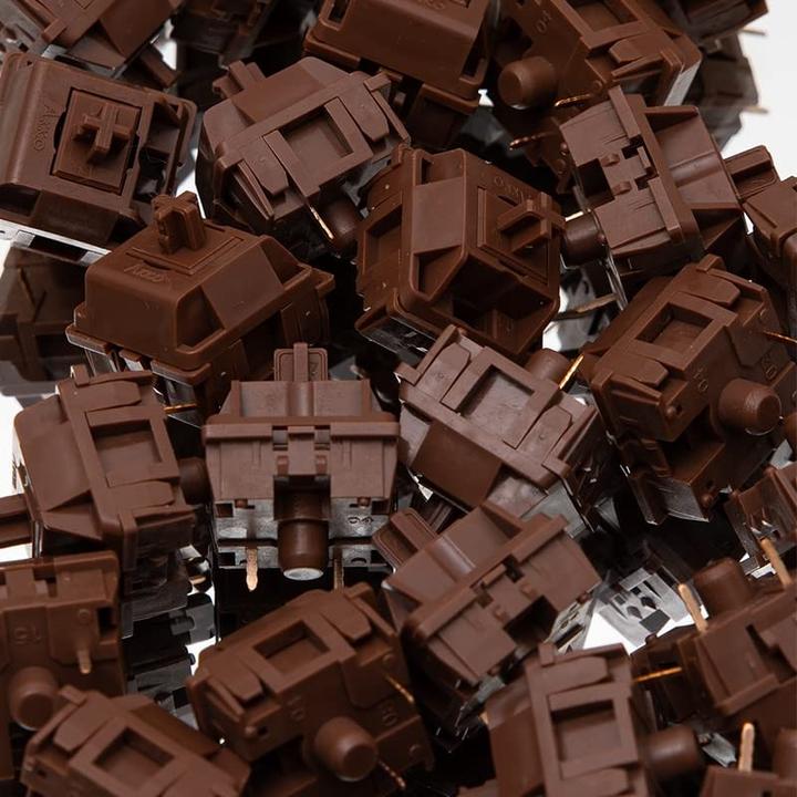 Immagine prodotto Akko CS POM Marrone Interruttori, meccanici, a 3 pin, tattili, MX-Stem, 40g - 45 pezzi