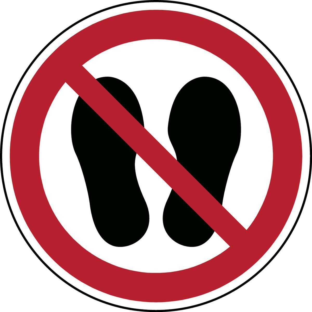 Brady, Etiketten, ISO Safety Sign - Do not walk