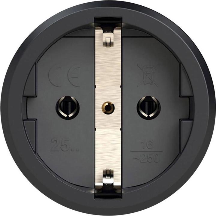 Produktbild PCE Kupplung Schutzkontaktkupplung Vollgummi 250V mit Deckel IP54 2521-sr