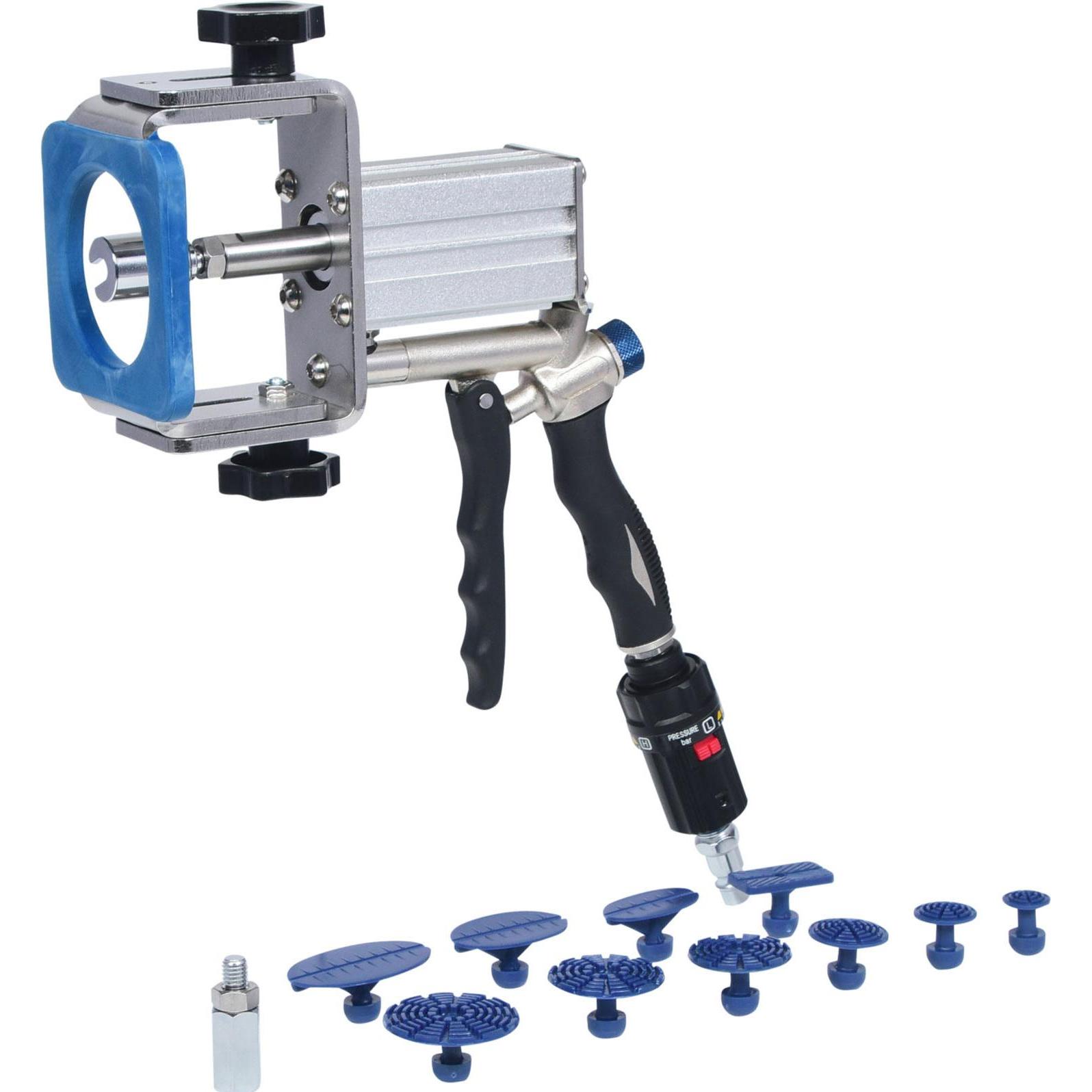 KS Tools, Fahrzeug Werkzeug, Profi-Druckluft-Ausbeul-Auszieher-Satz, 12-tlg