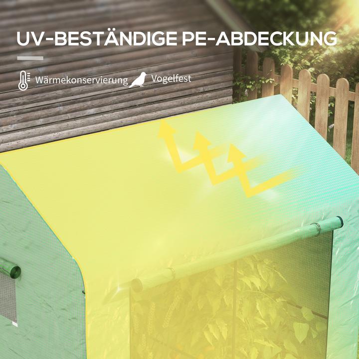 Produktbild Outsunny Foliengewächshaus mit Zwischenstang