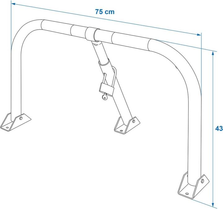 Actual product image ProPlus Parking bracket with lock