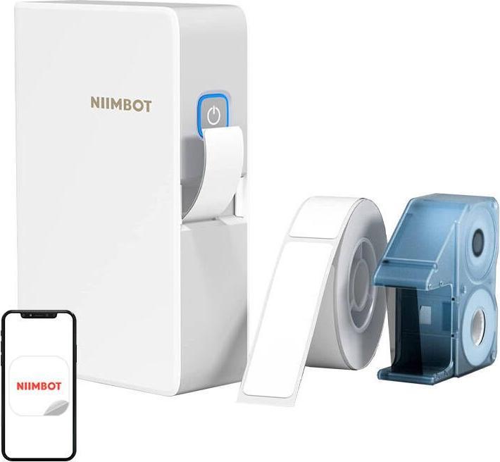 Niimbot Stampante portatile per etichette B18 (bianco) (203 dpi)