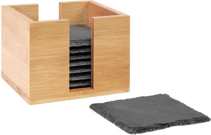 Westmark Natural Slate Coaster Set of 8 (8x, Glass coaster)
