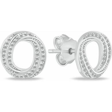Brilio, Ohrringe, Silver - Sparkling silver earrings with zircons EA1051WAQ