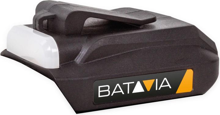 Actual product image Batavia 18V USB battery adapter (2x) + torch (18 V)