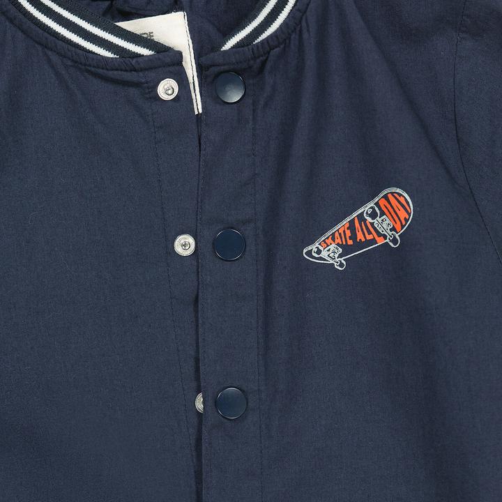 Actual product image La Redoute Collections Craft smock with press studs and college collar (140)