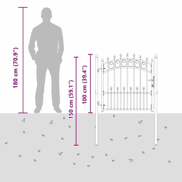 Produktbild vidaXL Zauntor