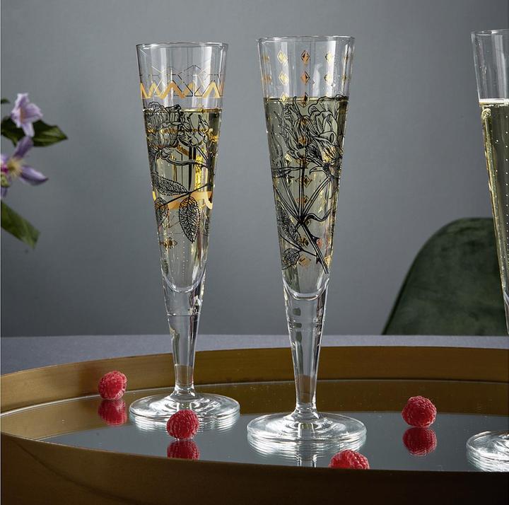 Actual product image Ritzenhoff Champus Gold Night #30 F23 (20.50 cl, 1 Glasses, Champagne glasses)