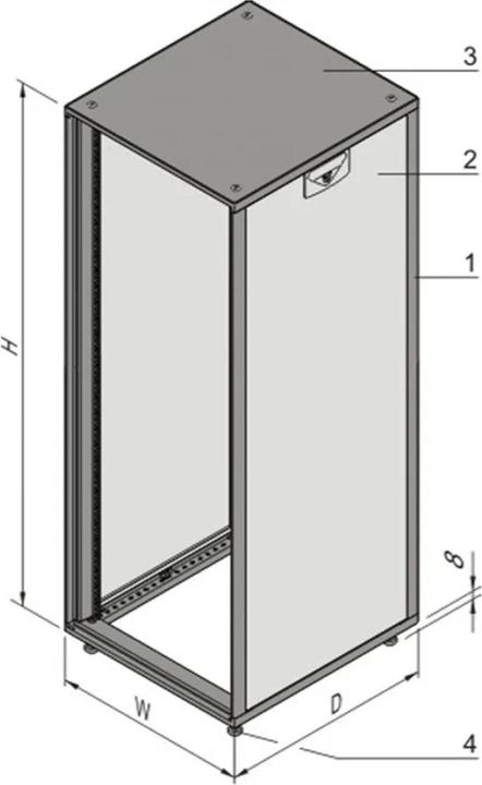 Produktbild Schroff Novastar (12.44 HE, 19 Zoll Rack)