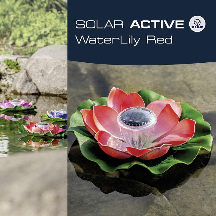 Image du produit Fiap 3206-4 SOLAR ACTIVE WaterLily Red Solar-Dekoleuchte LED LED fest eingeba (IP65)