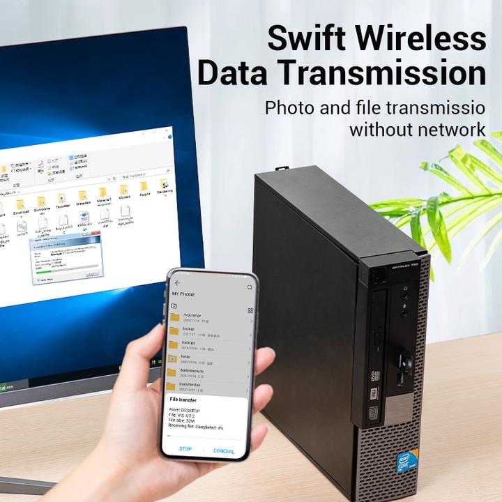 Immagine prodotto Vention Adattatore USB Bluetooth CDSW0 5.0 Bianco (Trasmettitore e ricevitore)