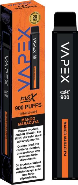 Produktbild Vapex Max 900 - Mango Maracuja (Mango, Passionsfrucht)