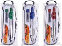 Actual product image Keyroad -compass, metal, in case with graphite, mixed colours