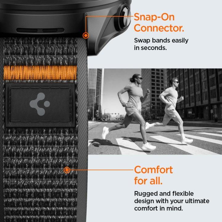 Produktbild Spigen Athlex Air Garmin Quick Release 22 mm Active Black/Orange