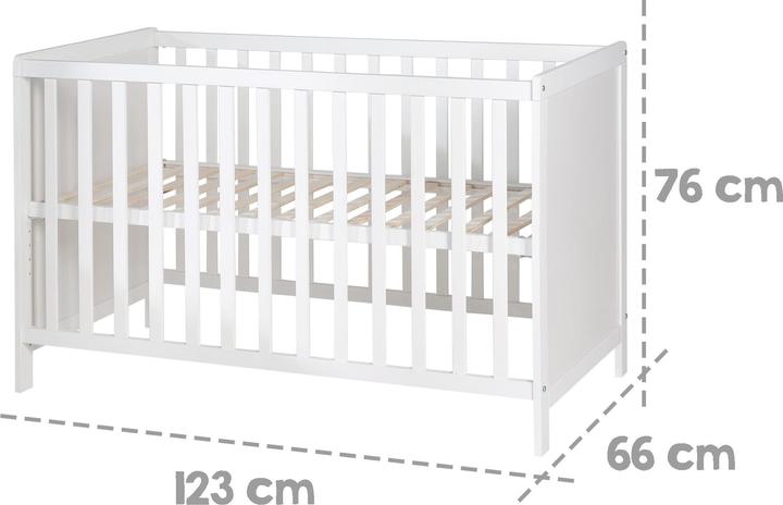 Actual product image Roba Multifunctional bed with additional function incl. bed equipment (60 x 120 cm)