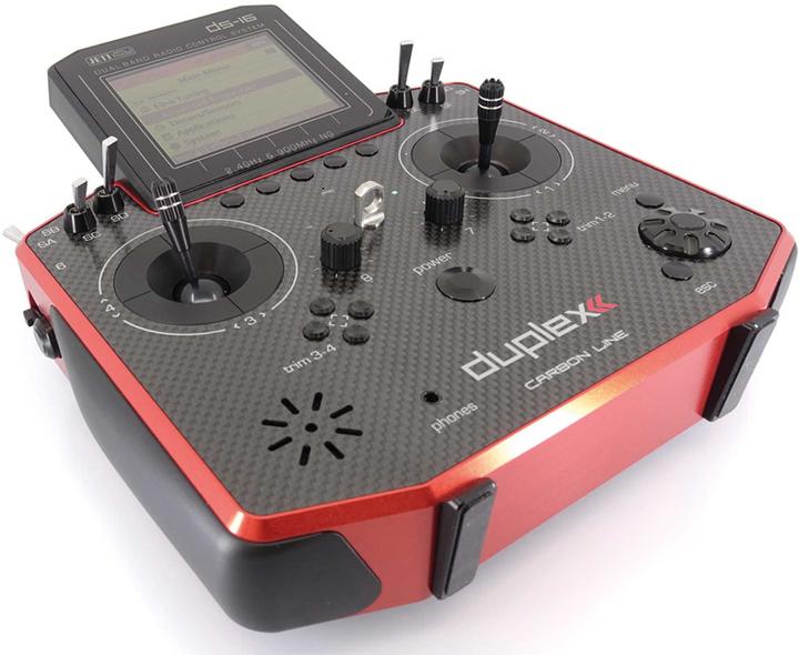 Actual product image Jeti Handheld transmitter DS-16 II Carbon Line Red Multimode