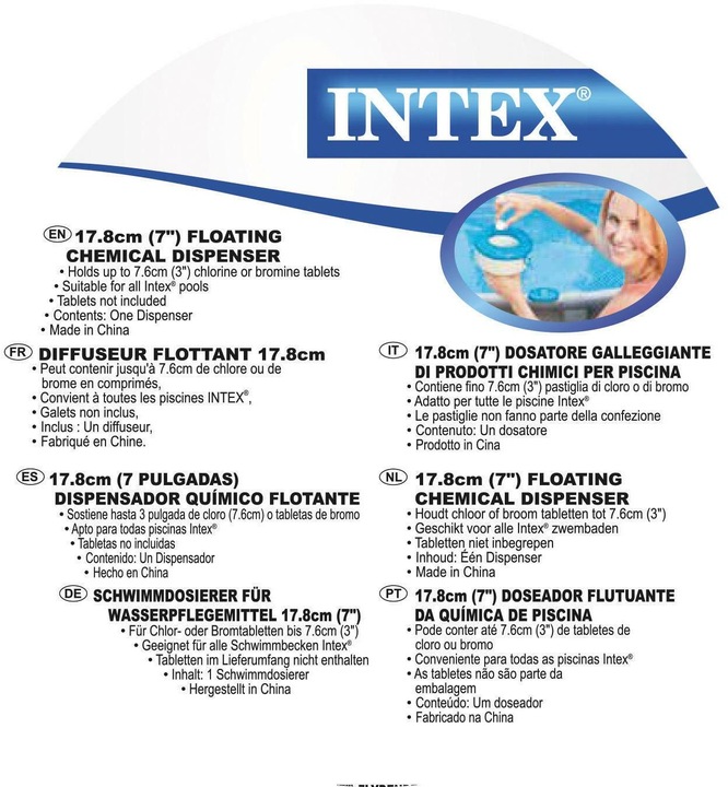 Actual product image Intex Dosing float