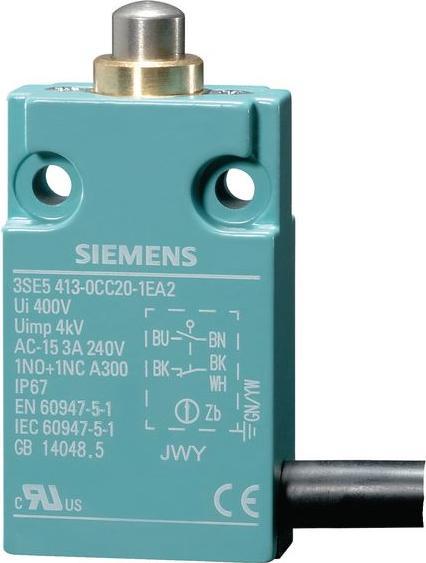 Produktbild Siemens Endschalter,Metall,30mm,w/runder Taster