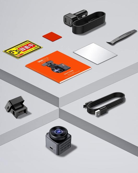 Produktbild Vantrue Mini Dashcam E1 lite mit Sprachsteuerung und GPS (Akku, Beschleunigungssensor, Eingebaute Anzeige, Eingebautes Display, Eingebautes Mikrofon, GPS-Empfänger, Nachtsicht, Sprachsteuerung, WLAN, Full HD)