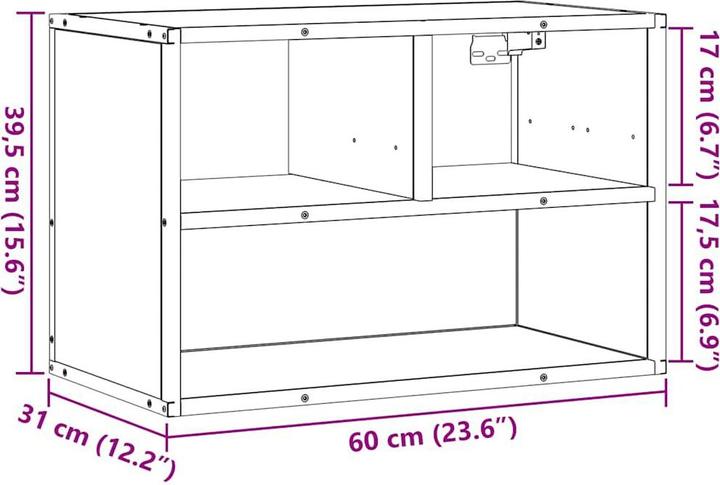 Image du produit VidaXL Armoire TV Lowboard Meuble TV Chêne fumé