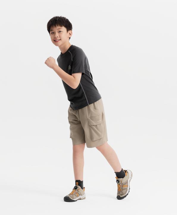 Produktbild Quechua Wander-T-Shirt Kinder Merino - MH900 grau (152)