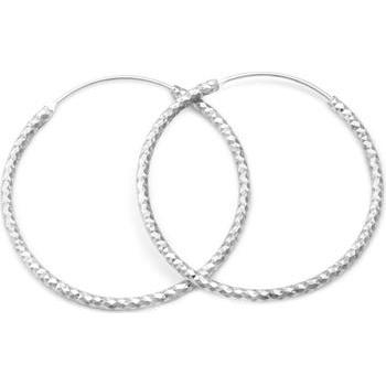 Beneto, Ohrringe, Luxury round silver earrings AGUC357 - Diameter: 3 cm (L)