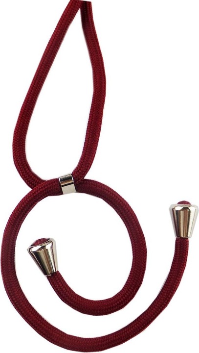 Actual product image König Design Huawei P40 Mobile Phone Chain Case with Strap Case to hang around with Cord Bag Red