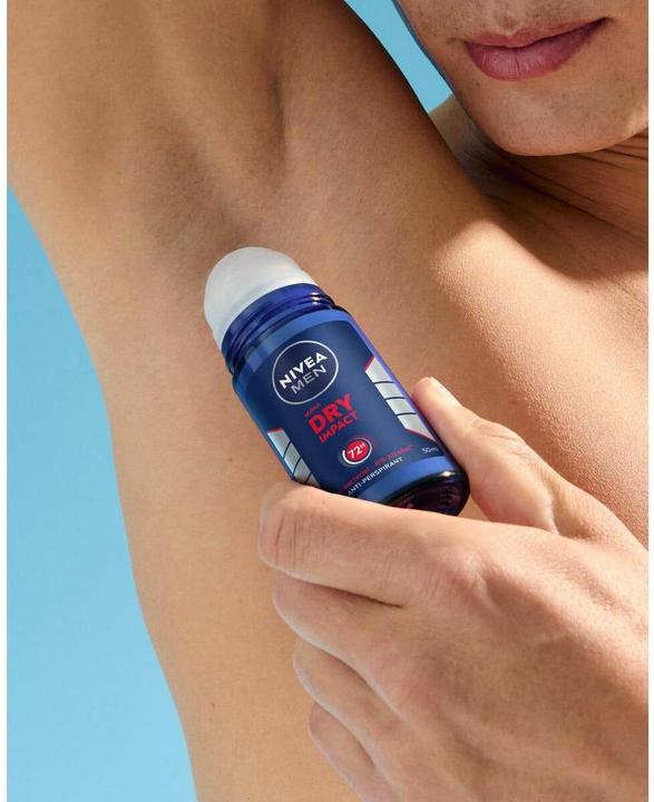 Actual product image NIVEA MEN Multipack Dry Impact Spray (6 Stück) (Roll-on, 50 ml)