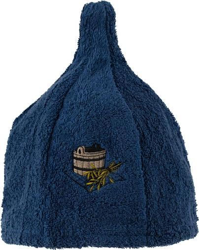 Namų tekstilė Sauna Hat With Bucket Pic Blue Cotton