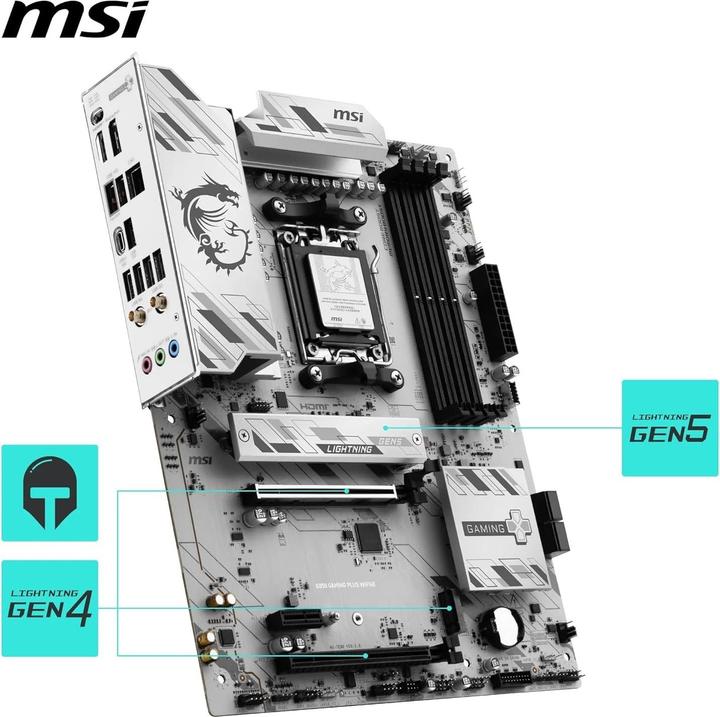 Produktbild MSI B850 Gaming Plus WIFI6E (AM5, AMD B850, ATX)