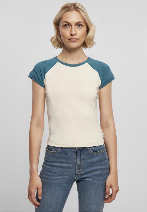 Produktbild Urban Classics Ladies Organic Stretch Short Retro Baseball Tee (XS)